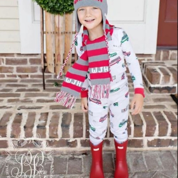The Beaufort Bonnet Company Kids Boys Pajamas Are We There Yet Wooden Size 6 - Picture 2 of 7